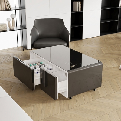 2024 Modern Smart Coffee Table con ricarica wireless e refrigerazione a raffreddamento diretto