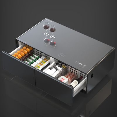 Tavolo da caffè intelligente con luce LED atmosfera e caricabatterie USB Altro tipo di refrigerazione