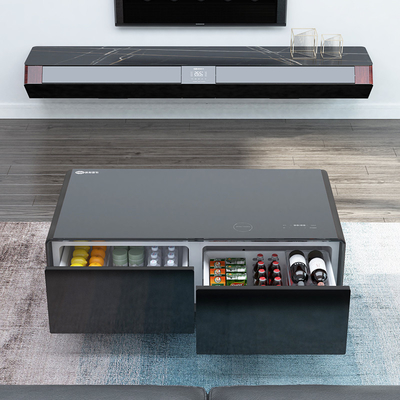 Tavolo da caffè intelligente con luce LED atmosfera e caricabatterie USB Altro tipo di refrigerazione