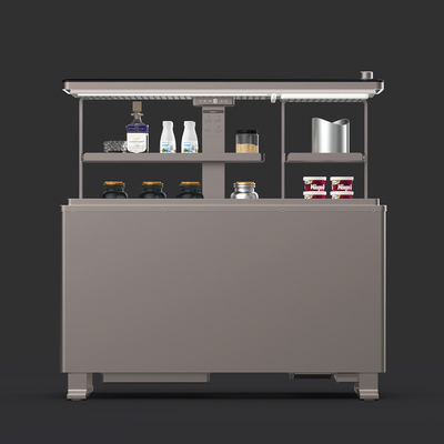 150L Home Smart Incorporato Regolabile Tavolo Ghiaccio Fondo-Freezer Frigorifero a doppia porta Freezer