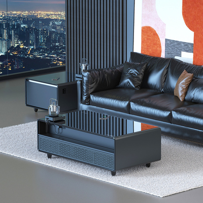 Home Arredamento Tavolo touch con frigorifero Altoparlante Caricatore telefono e controllo touch screen