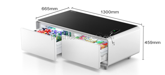 NO Folded Party Tea Table Refrigerator con metallo appartamento frigorifero e congelatore