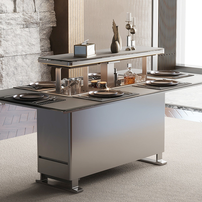Tavolo da caffè intelligente per il soggiorno di casa Lift Up Design e materiale in lega di alluminio