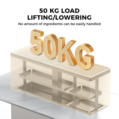 Tavolo da caffè intelligente per il soggiorno di casa Lift Up Design e materiale in lega di alluminio