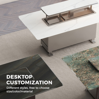 Tavolo da caffè intelligente per il soggiorno di casa Lift Up Design e materiale in lega di alluminio