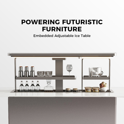 Tavolo da caffè nordico multifunzione con frigorifero congelatore
