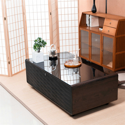 Tavolo da caffè mini frigorifero multifunzione con ricarica wireless e lettore musicale