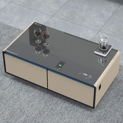 Tavolo da caffè intelligente frigorifero a doppia porta per mobili moderni in estate calda