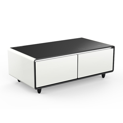 Arredamento moderno di lusso Smart frigorifero Tavolo da caffè con lettore di musica Bluetooth