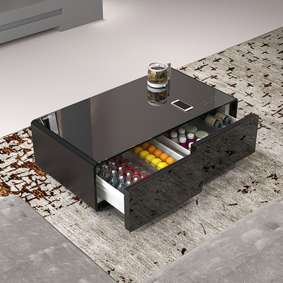 Mini frigorifero regolabile in altezza con ricarica wireless USB e design moderno