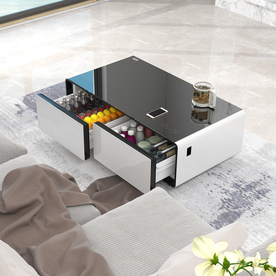 Mini frigorifero regolabile in altezza con ricarica wireless USB e design moderno