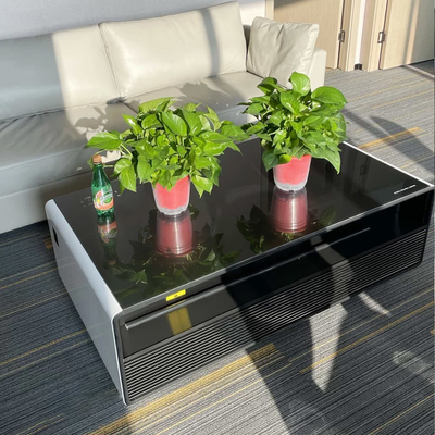110/50-60hz Modern Smart Table con cassetti, altoparlanti musicali TB135 Tavolo frigorifero