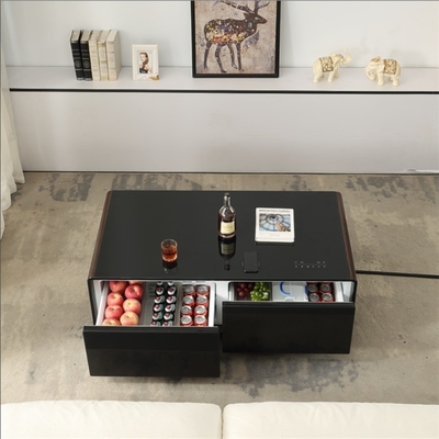 1295*705*460MM Smart Coffee Table con frigorifero a doppio cassetto e ricarica wireless