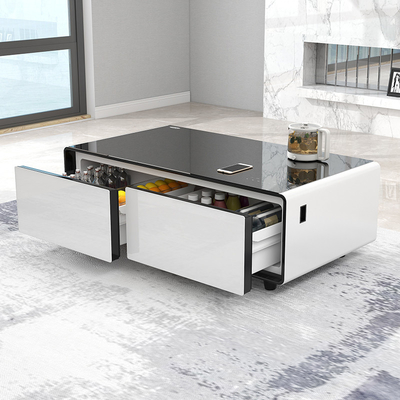 Disegno scolastico Multifunzionale Rifrigeratore Tavolo da caffè con ricarica wireless
