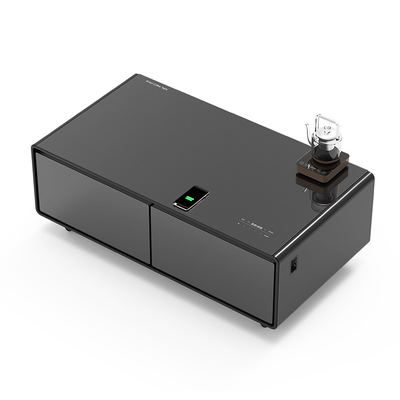 Moderno frigorifero per tavolo musicale intelligente con cassetti del lettore musicale e deposito mobili