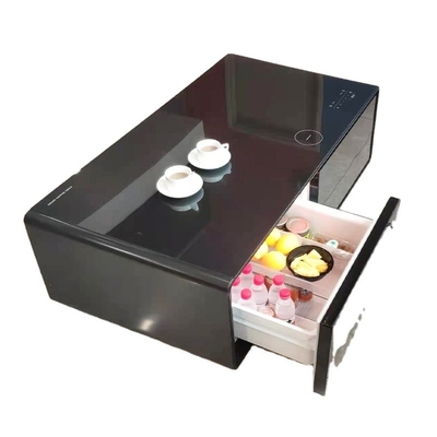 Tavolo intelligente TB135 in acciaio inossidabile con cassetto di raffreddamento carica wireless e luce LED