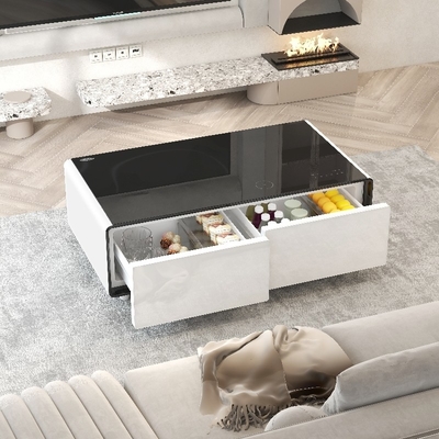 PORTABLE 2024 Primst Smart Refrigerator Tavolo da caffè Mini Frigo Tavolo con ricarica wireless lettore musicale Per Office Hotel