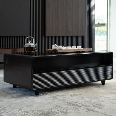 Bianco/Nero/Legno Tavolo del soggiorno per la casa Mobile intelligente Freezer frigorifero con lettore musicale