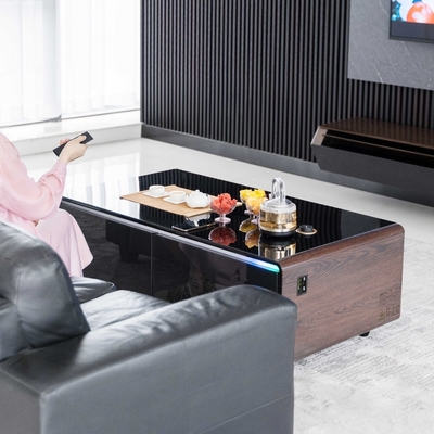 Ricarica wireless LED Light Music Player Tavolo da caffè per soggiorno intelligente Divano Letto