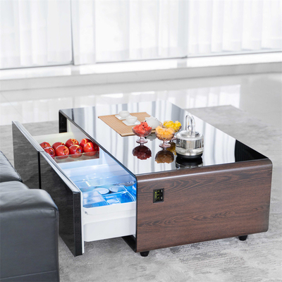 Modern Design Style Smart Coffee Table con piccolo frigorifero e lettore di musica 75W