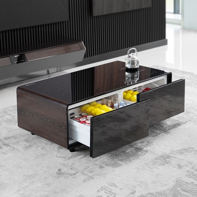 Tavolo da caffè per salotto moderno in legno bianco