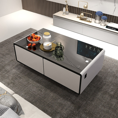 Modern Smart Coffee Table con ricarica wireless e lettore musicale 1300*665*459mm