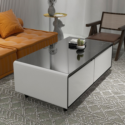 Arredamento per soggiorno Tavolo da caffè intelligente impermeabile con ricarica wireless e altoparlante musicale
