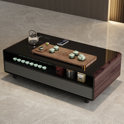 Tavolo di ricarica wireless del soggiorno elettrico con design moderno e rubinetto dell'acqua fredda