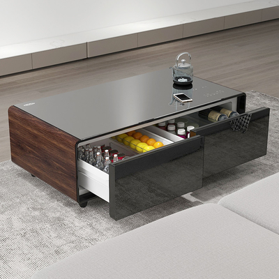 Mini Bar Tavolo Tavolo da caffè frigorifero con lettore musicale per soggiorno App-controllato 75W