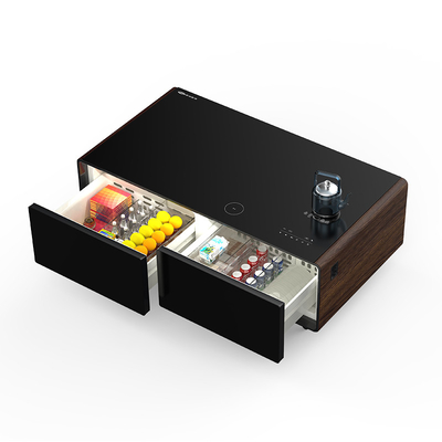 Mini Bar Tavolo Tavolo da caffè frigorifero con lettore musicale per soggiorno App-controllato 75W