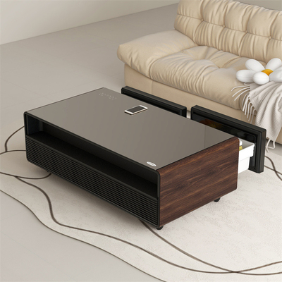R600a Tavola da tè refrigerante Smart Furniture con caricabatterie wireless e lettore musicale