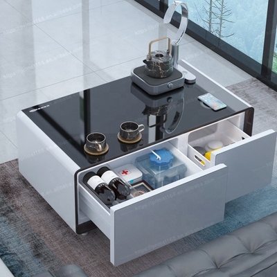 Soggiorno Mobile intelligente Tavolo da caffè intelligente con frigorifero multifunzione