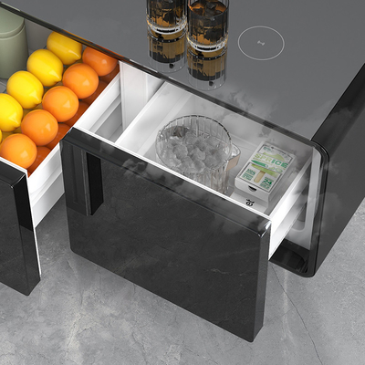 PRIMST Mini Bar con tavolino da caffè e frigorifero intelligente