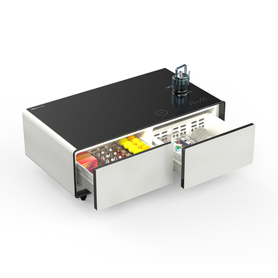Garage Smart Coffee Table Frigger con 2 cassetti e funzionalità di ricarica wireless