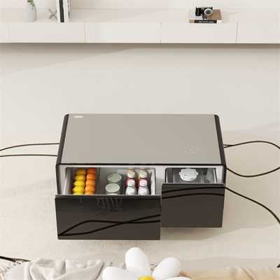 Disegno di mobili intelligenti frigorifero multifunzione e tavolo da caffè con 2 cassetti