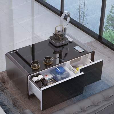 Soggiorno Mobile intelligente Tavolo da caffè intelligente con frigorifero multifunzione