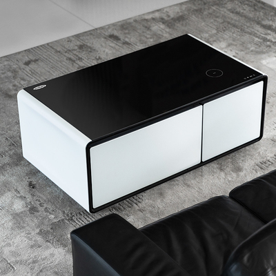 Tavolo musicale con ricarica wireless Mini frigorifero con cassetto di raffreddamento e capacità di 60L