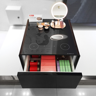 Arredamento del soggiorno Tavolo da caffè specifico Tecnologia intelligente e mini frigorifero inclusi