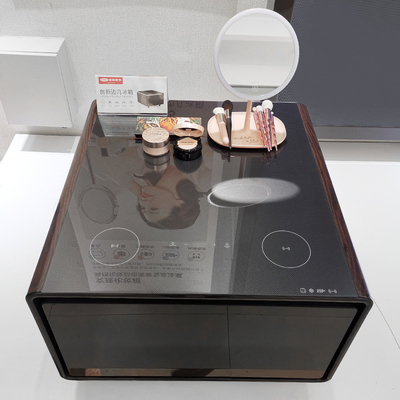 Mobili da soggiorno Mini tavolo laterale moderno con cassetto frigorifero a ricarica wireless
