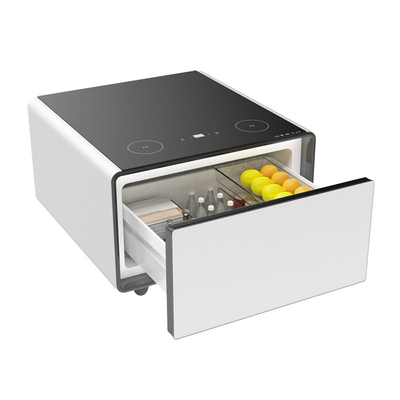 Modern Smart Coffee Table con vetro temperato e wine cooler Peso lordo 33,5 kg