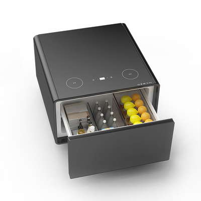Modern Smart Coffee Table con vetro temperato e wine cooler Peso lordo 33,5 kg