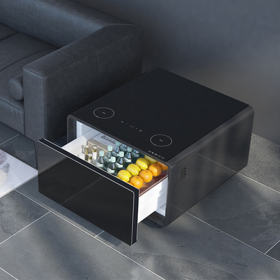 Mobile per il soggiorno Smart Mini frigorifero Tavolo da caffè con carica USB e lettore musicale
