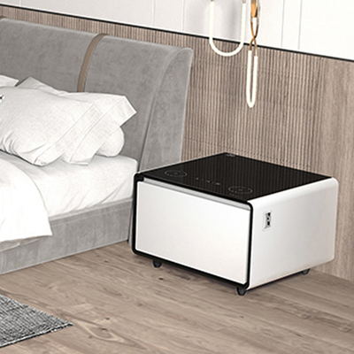 Mobile per il soggiorno Smart Mini frigorifero Tavolo da caffè con carica USB e lettore musicale