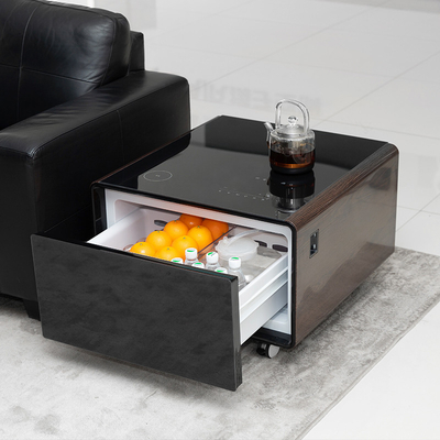 Consumo di energia 0,32KWh/24h Smart Coffee Table con touch screen e frigorifero