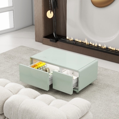 Modern Smart Coffee Table con cassetti del frigorifero e ricarica wireless colore personalizzato