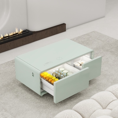 Modern Smart Coffee Table con cassetti del frigorifero e ricarica wireless colore personalizzato