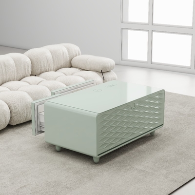 Modern Smart Coffee Table con cassetti del frigorifero e ricarica wireless colore personalizzato
