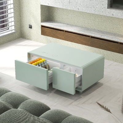Modern Smart Coffee Table con cassetti del frigorifero e ricarica wireless colore personalizzato