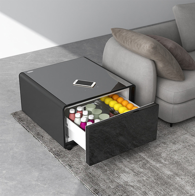 Smart Coffee Table Red Wine Cooler Frigorifero con mobili per porte in vetro a stampa 3D
