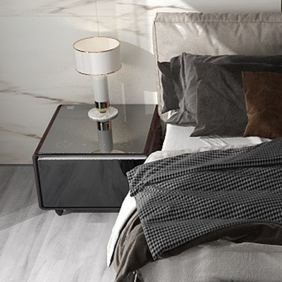 Smart Coffee Table Red Wine Cooler Frigorifero con mobili per porte in vetro a stampa 3D